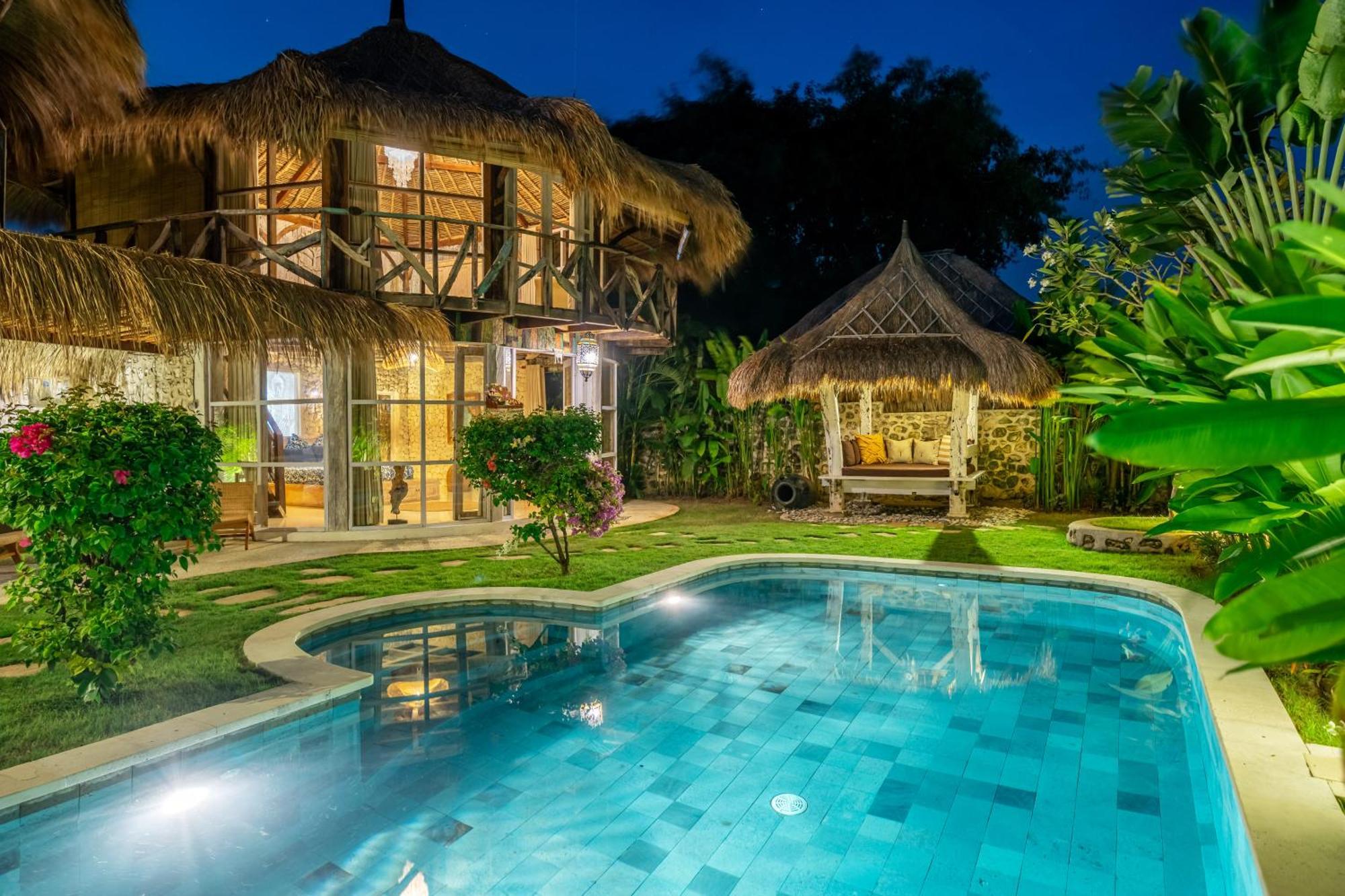 Balangan Beach Villa Idaman Bungalows 짐바란 외부 사진