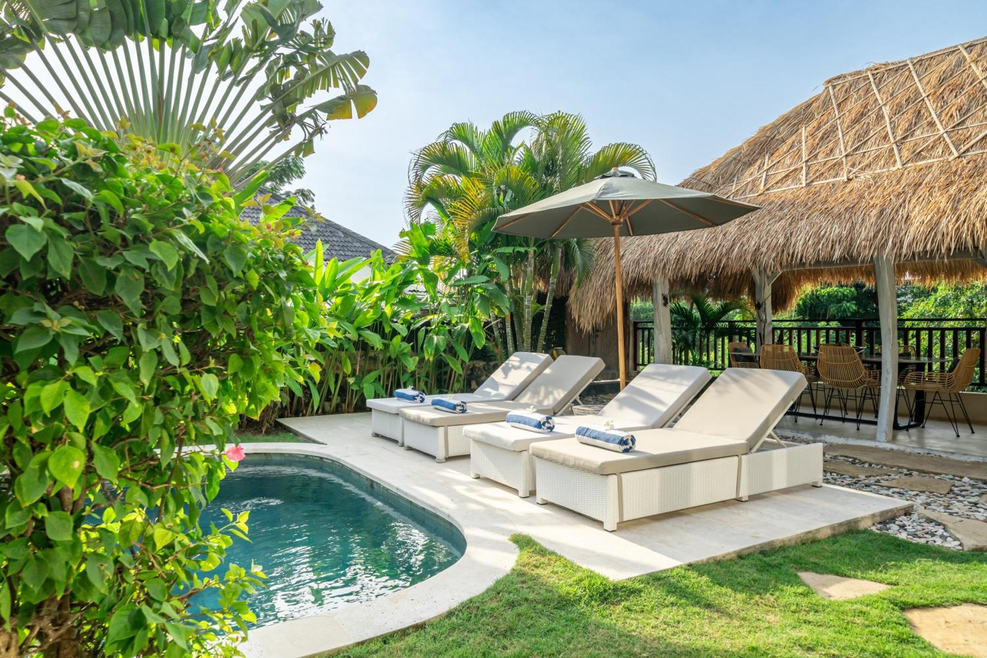 Balangan Beach Villa Idaman Bungalows 짐바란 외부 사진