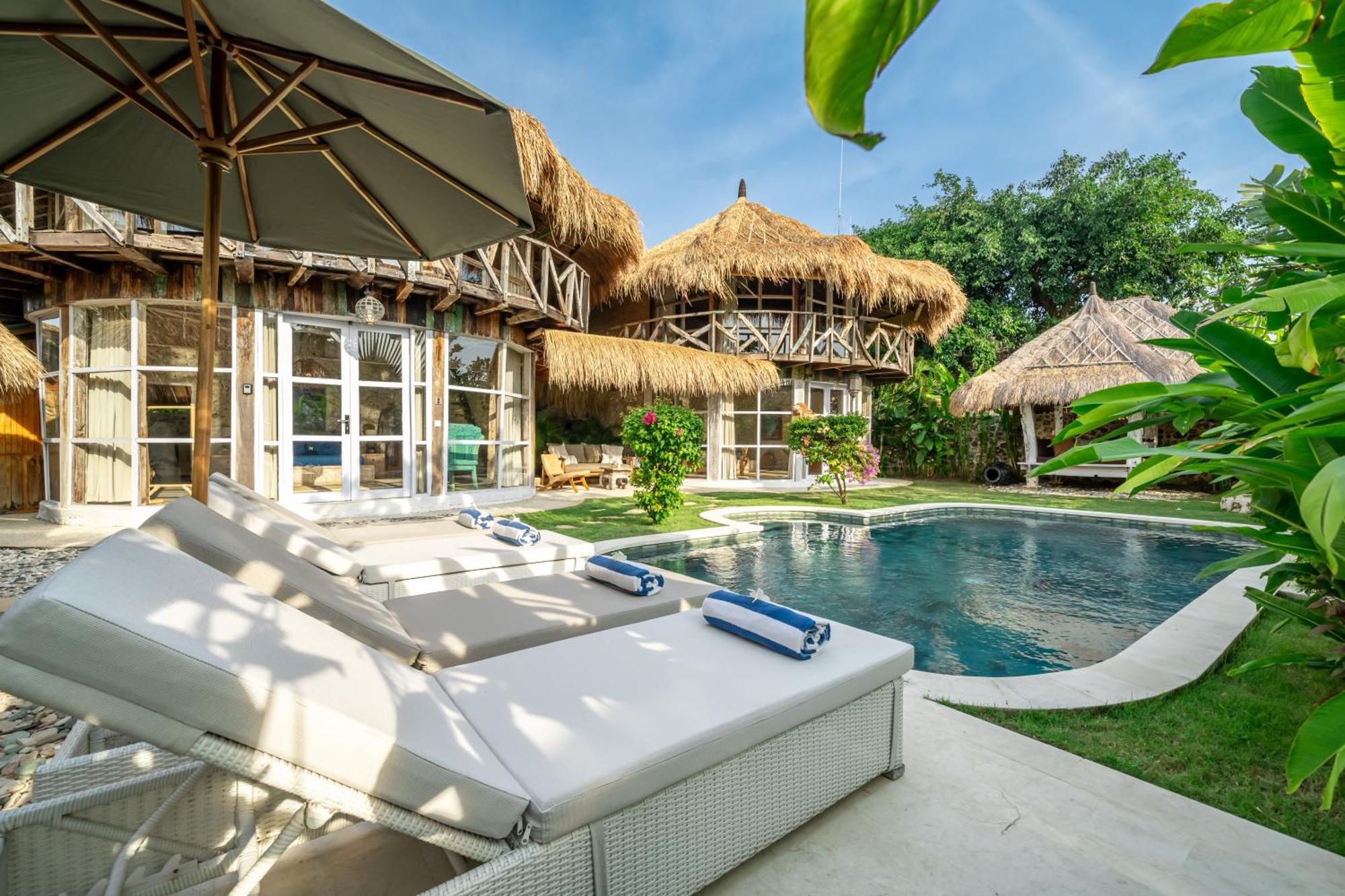 Balangan Beach Villa Idaman Bungalows 짐바란 외부 사진